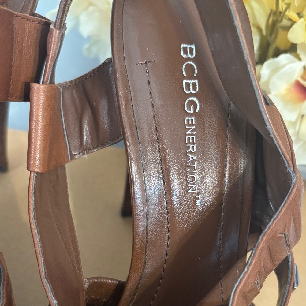 BCBGeneration Brown Heeled Sandals - Picture 2 of 4